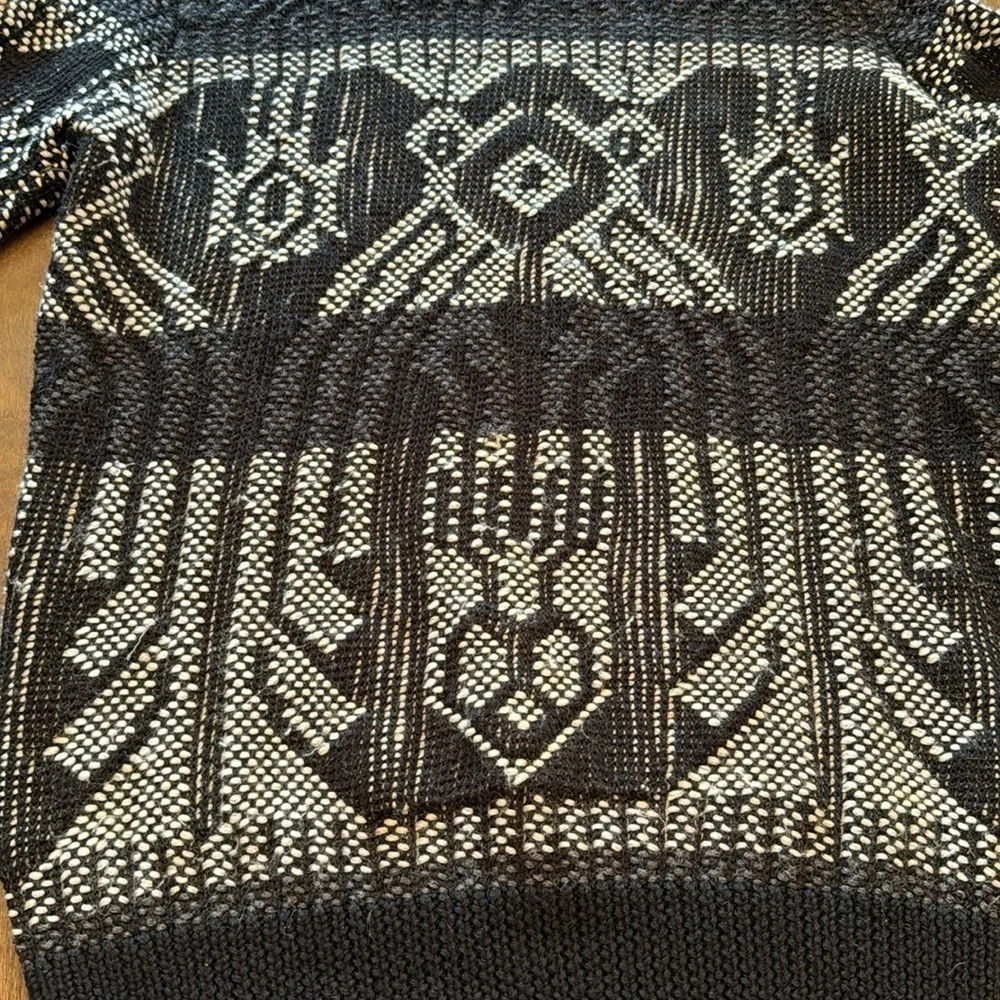 J. Crew Geometric Print Wool Blend Sweater Size XS